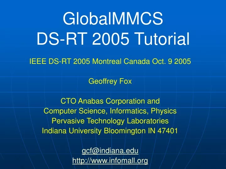 globalmmcs ds rt 2005 tutorial