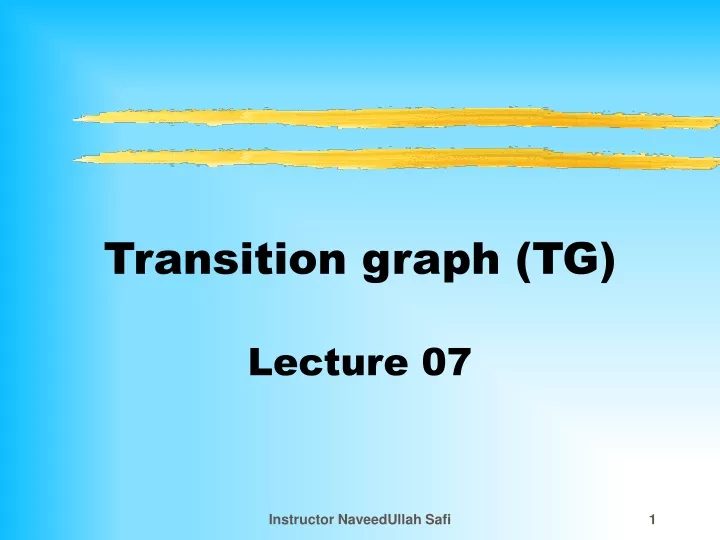 transition graph tg
