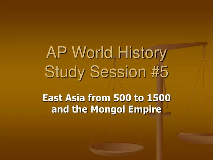 ap world history study session 5