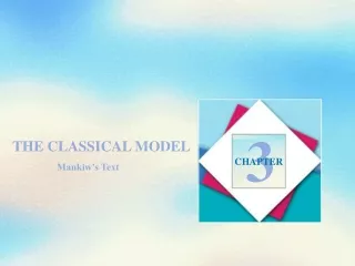 THE CLASSICAL MODEL                   Mankiw’s Text