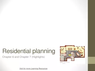 Residential  planning