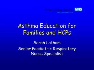 Asthma Education for Families and HCPs