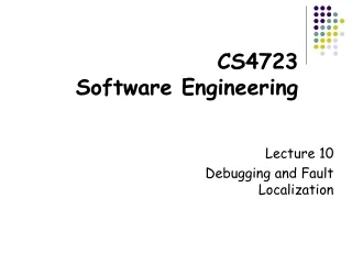CS4723 Software Engineering