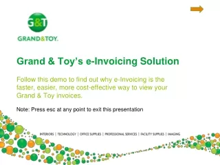 Grand &amp; Toy’s e-Invoicing Solution