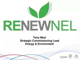 Tony Neul Strategic Commissioning Lead Energy &amp; Environment