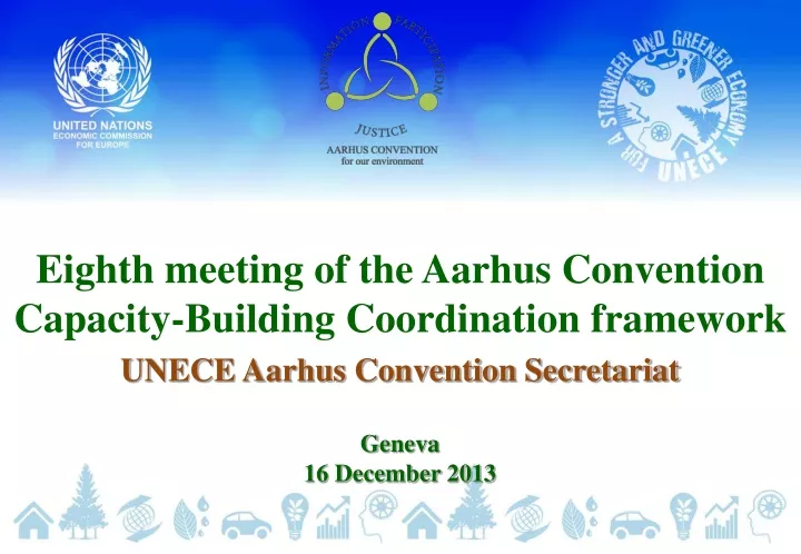 eighth meeting of the aarhus convention capacity building coordination framework