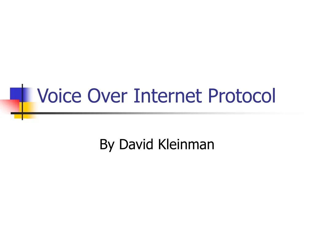 PPT - Voice Over Internet Protocol PowerPoint Presentation, free ...