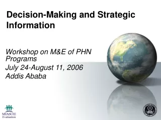 Decision-Making and Strategic Information