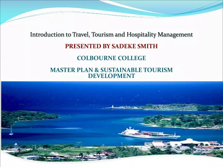 introduction to travel tourism and hospitality