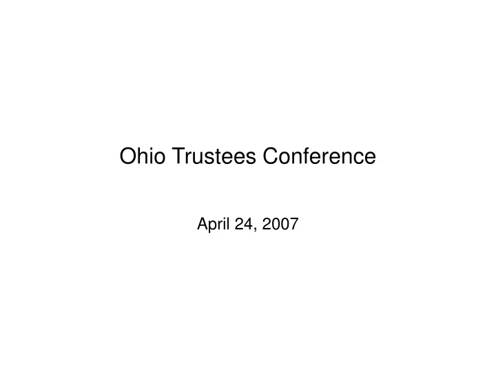 ohio trustees conference