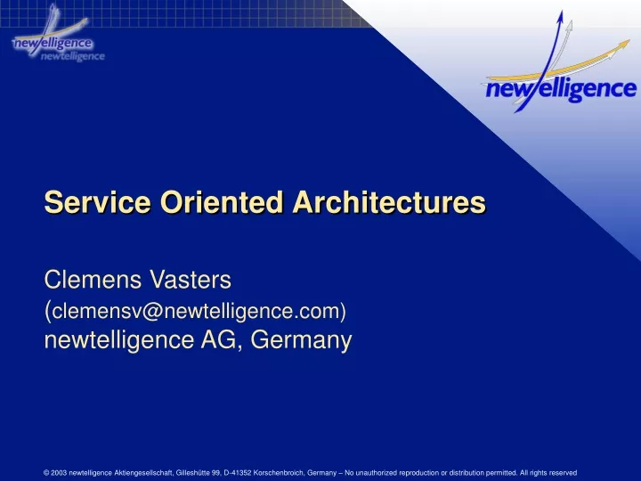 service oriented architectures