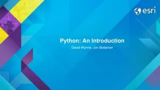 Python: An Introduction