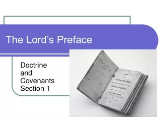 The Lord’s Preface