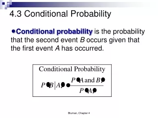 4.3 Conditional Probability