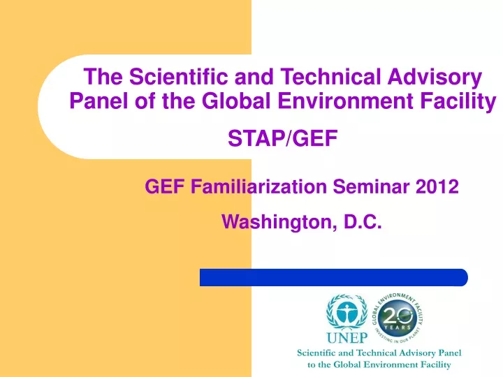 the scientific and technical advisory panel