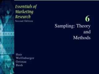 Sampling: Theory  and  Methods