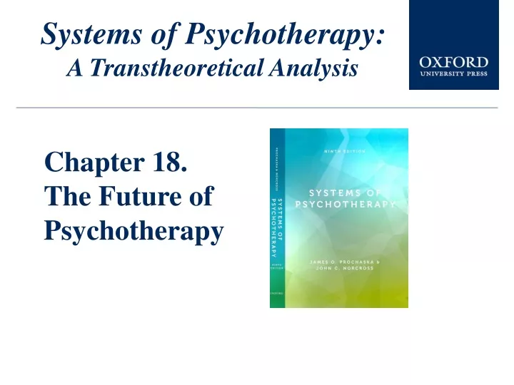 systems of psychotherapy a transtheoretical analysis