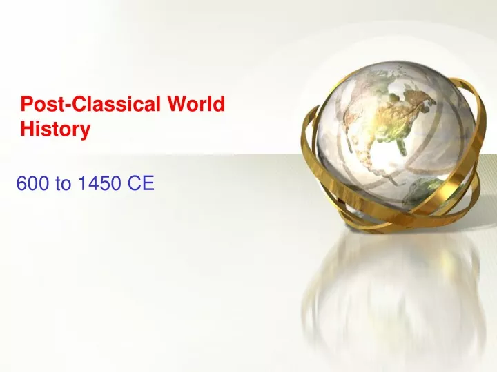 post classical world history