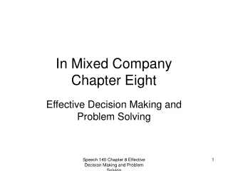 In Mixed Company  Chapter Eight