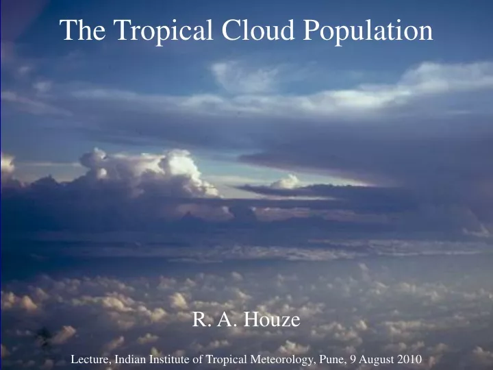 the tropical cloud population