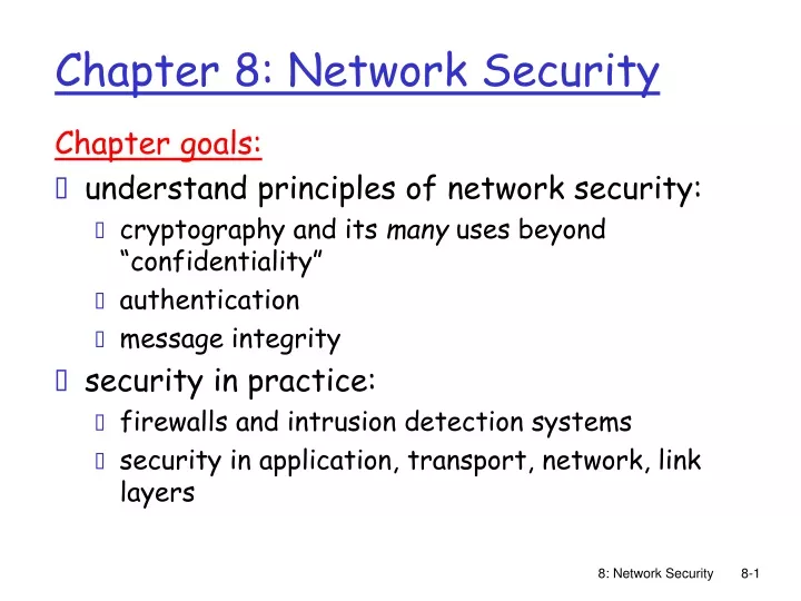 chapter 8 network security