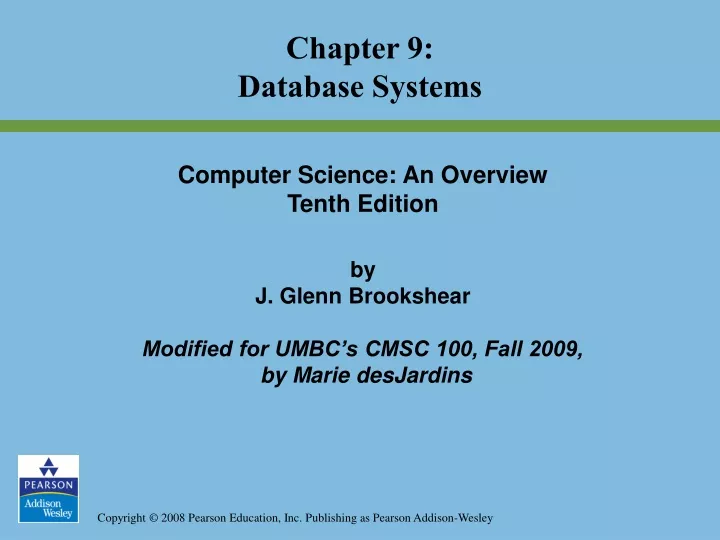 chapter 9 database systems