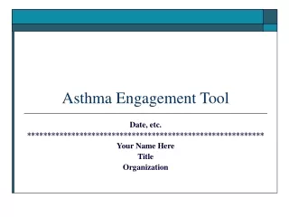 Asthma Engagement Tool