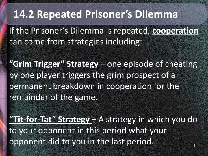 14 2 repeated prisoner s dilemma
