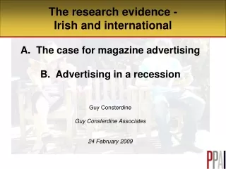 The research evidence - Irish and international