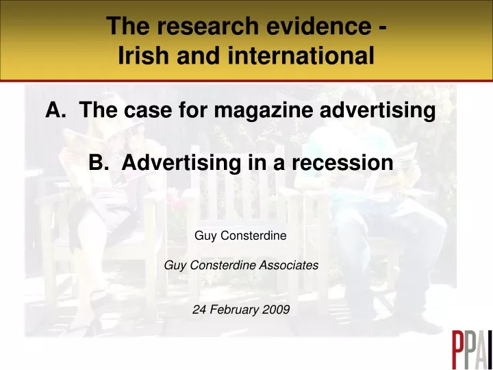 the research evidence irish and international