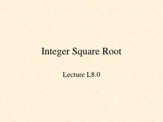 Integer Square Root