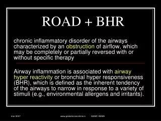 ROAD + BHR