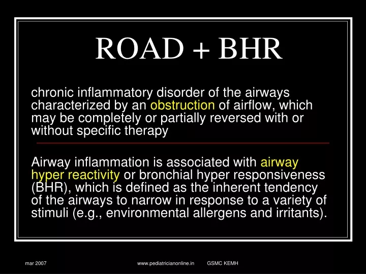 road bhr