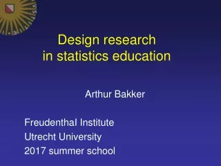 Design research  in statistics education
