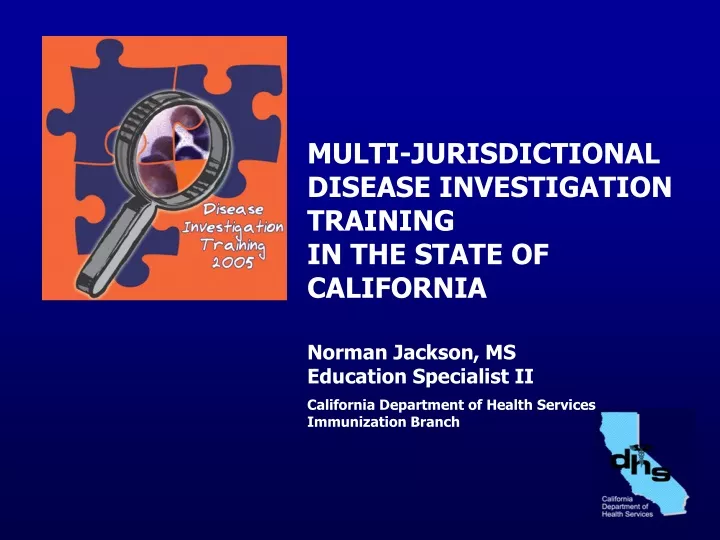 multi jurisdictional disease investigation