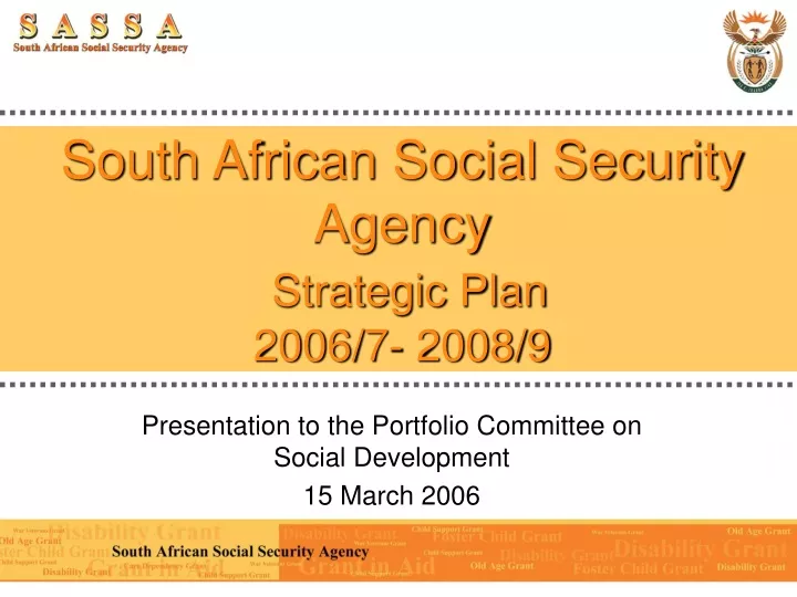 south african social security agency strategic