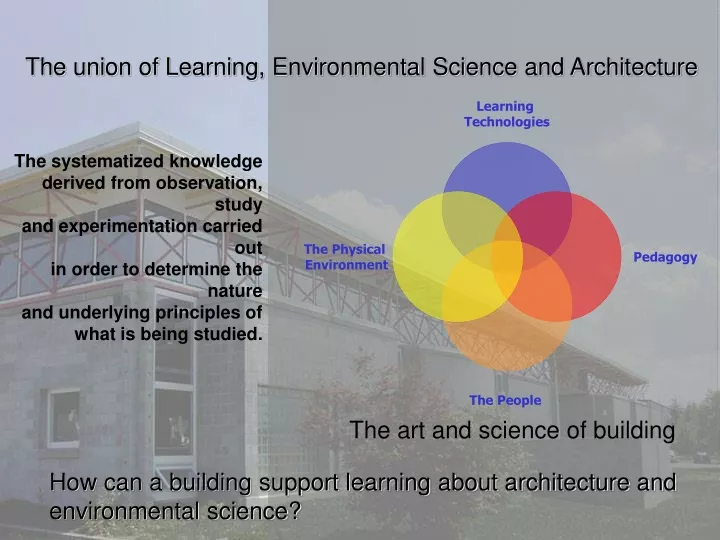 the union of learning environmental science