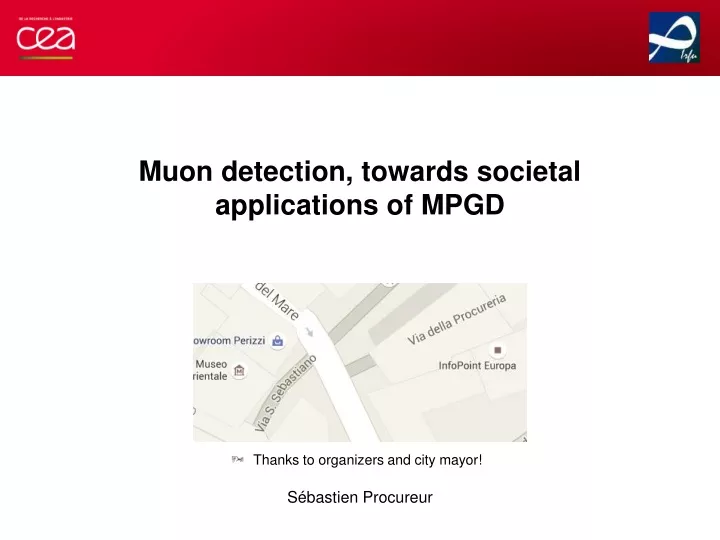 muon detection towards societal applications