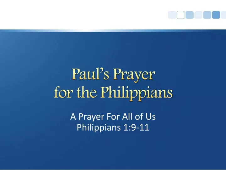 paul s prayer for the philippians