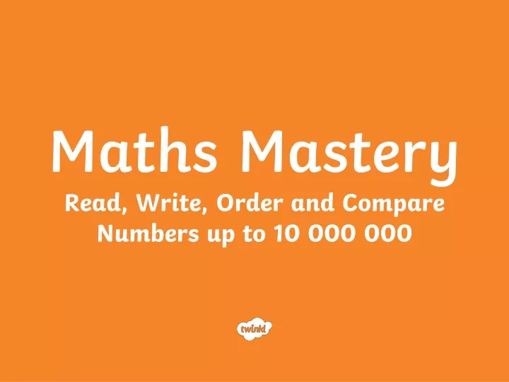 maths mastery