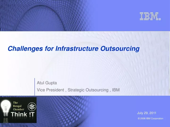 challenges for infrastructure outsourcing
