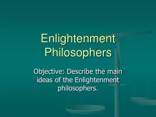 Enlightenment Philosophers