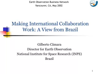 Making International Collaboration Work: A View from Brazil