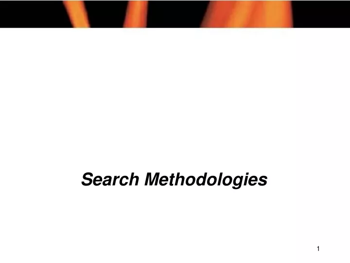search methodologies