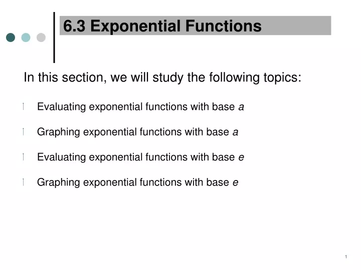 6 3 exponential functions