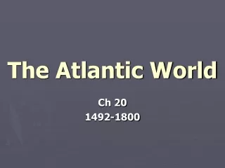 The Atlantic World