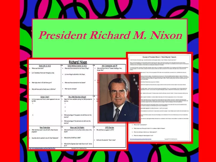 president richard m nixon
