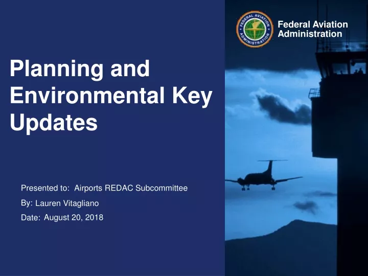 planning and environmental key updates