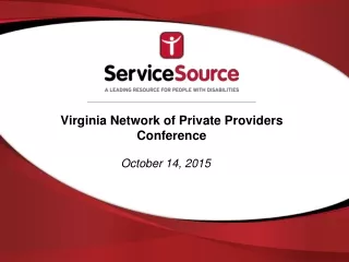 Virginia Network of Private Providers Conference