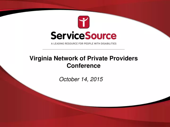 virginia network of private providers conference